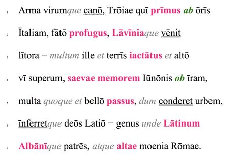 Aeneid 11 7 Grammar Diagram Quizlet