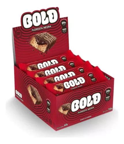 Bold Bar Barra 20g Proteína Barrinha 12 Unidades Sabores Frete Grátis