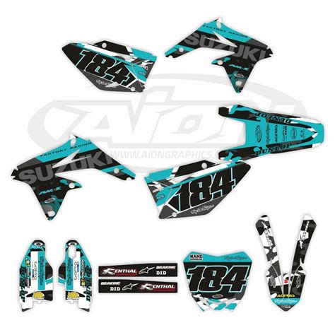 Suzuki Graphics Kit For A Rmz Models Very Thick Decals Etsy