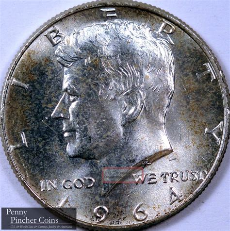 1964 Kennedy Half Dollar Unc Great Looking Uncirculated Kennedy Half