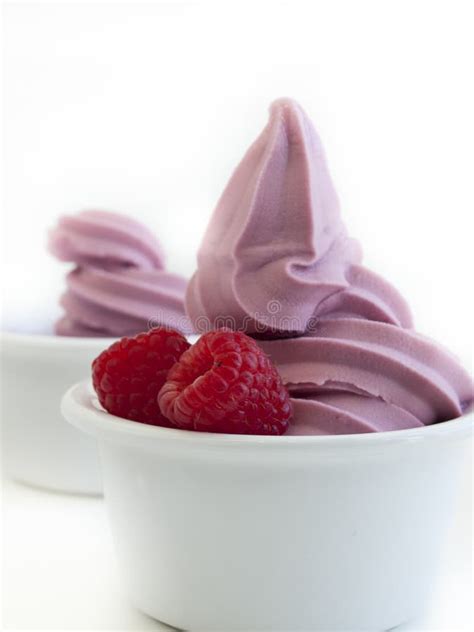 Frozen Soft Serve Yogurt Stock Image Image Of Milk White 25490035