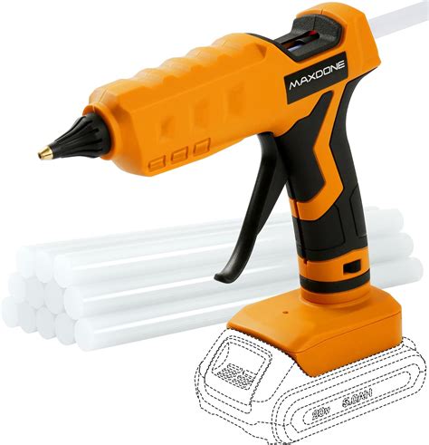 2ah Battery Cordless Hot Glue Gun For Dewalt Wireless Glue Gun For Dewalt 20v Max