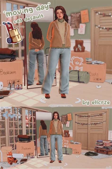 Cas Default Moving Day By Ellcrze Ellcrze On Patreon Sims