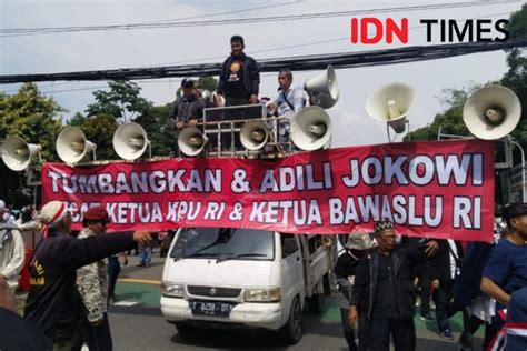 Demo KNPD Di KPU Suarakan 4 Tuntutan Tolak Pemilu Curang