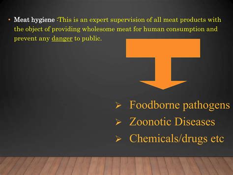 MEAT HYGIENE Basic Information for students | PPT