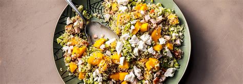 Maaltijdsalade Kip Mango En Geitenkaas Recept Allerhande Albert Heijn