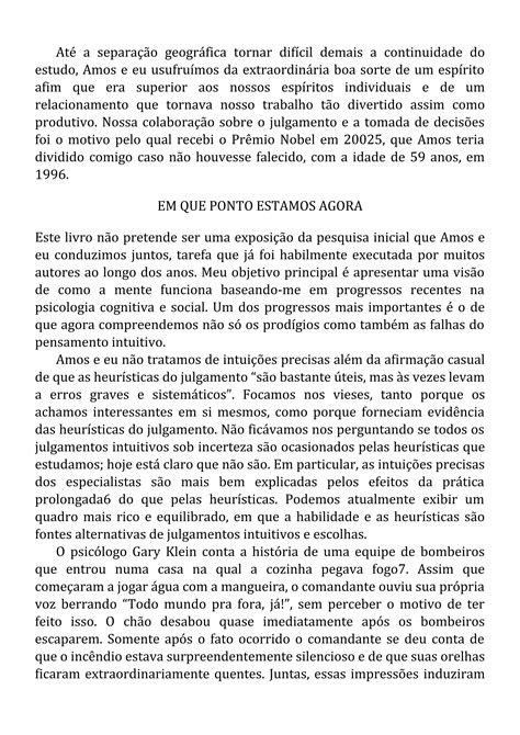 Rápido E Devagar Duas Formas De Pensar Daniel Kahnemanpdf