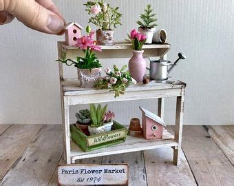 Miniature Fairy Bookshelf Fairy Furniture Dollhouse Etsy Polska