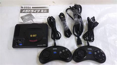 完品 メガドライブミニw Haa2523 Sega Mega Drive 16bit コントロールパット2個付き本体、アクセサリー｜売買さ