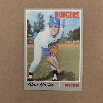 Topps Alan Foster Los Angeles Dodgers Baseball Card La Ebay