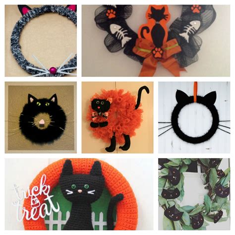 Diy Cat Wreathes To Make This Halloween Meow As Fluff