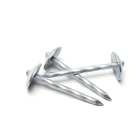 Twisted Shank Umbrella Galvanized Roof Nails With Cap Bwg X Clavo