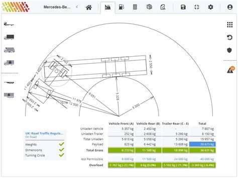 Truck Turning Radius Diagram