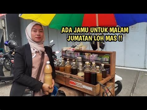 Jualan Jamu Keliling Bikinan Sendiri Indonesian Street Food Youtube