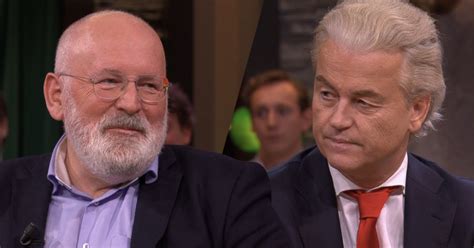 Wilders Ik Moet Er Niet Aan Denken Dat Timmermans Dadelijk In Het