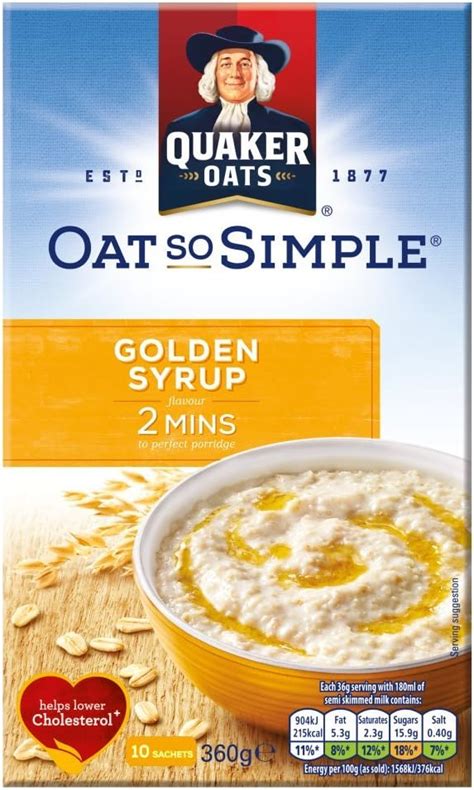 Quaker Oat So Simple Golden Syrup 360g Amazon Ca Grocery And Gourmet Food