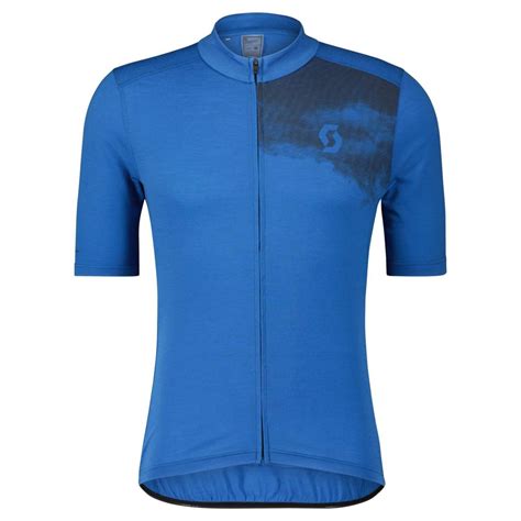 Maillot Scott Bike Gravel Merino Ss St Blu Md Mammoth