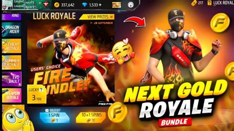 Next Gold Royale Bundle Confirm Ff Next Ring Event Confirm