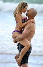 Sonja Marcelline In Bikini And Mike Gunner At A Beach In Gold Coast