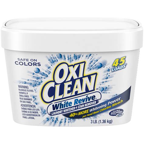 Oxiclean White Revive Laundry Whitener Stain Remover 3 Lbs