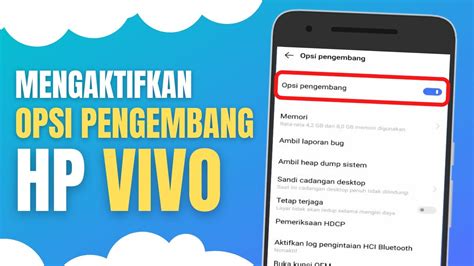 Cara Mengaktifkan Opsi Pengembang Vivo Youtube