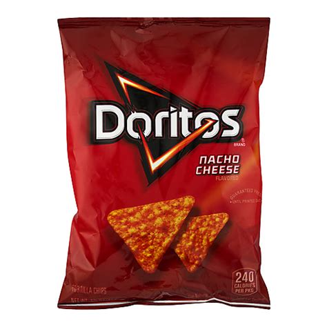 Doritos Tortilla Chips Nacho Cheese 1 3 4 Oz Tortilla Sun Fresh