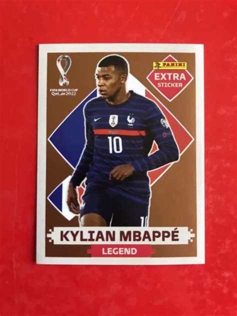 Qatar Panini Wc Extra Sticker Kylian Mbappe France Legend Bronze