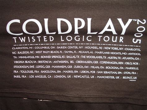 Coldplay Twisted Logic Tour 2005 Madrid 221105 And San Flickr