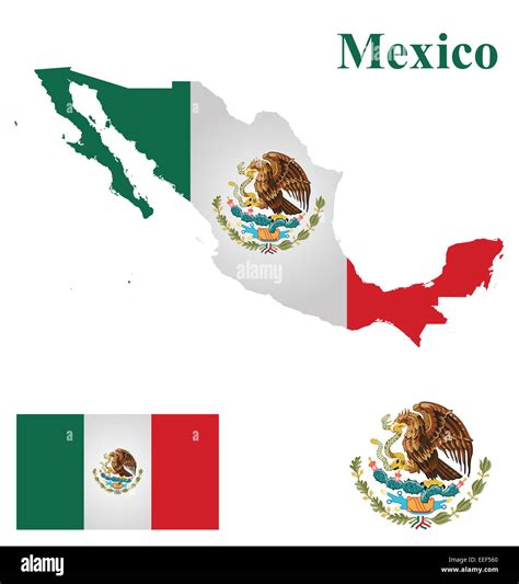 Mexican Flag Logo Outline