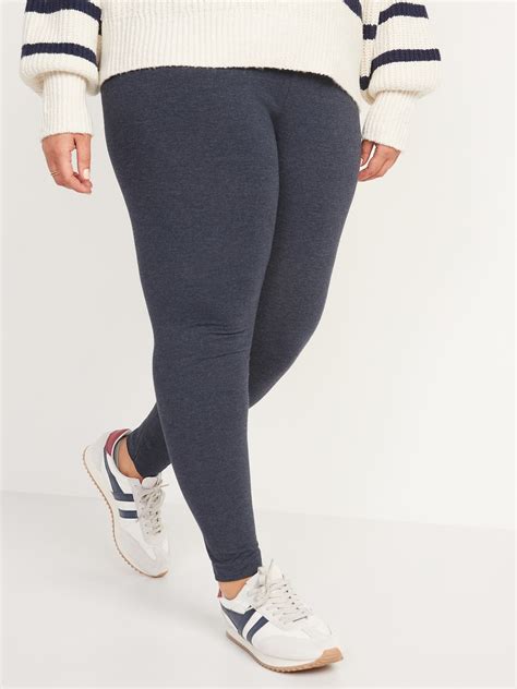 Mid Rise Jersey Knit Leggings For Women Old Navy