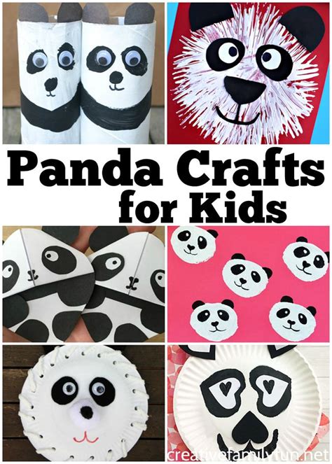 The Cutest Panda Crafts For Kids Panda Craft Panda Bear Crafts