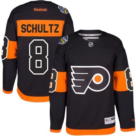 Men's Philadelphia Flyers Dave Schultz Reebok Authentic 2017 Stadium Series Jersey - Black