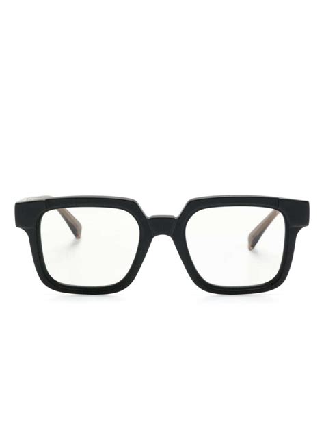 Kuboraum S Bm Square Frame Glasses Black Editorialist