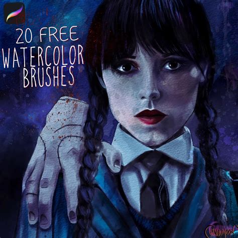 20 Watercolor Free Brushes For Procreate LIBRIUM