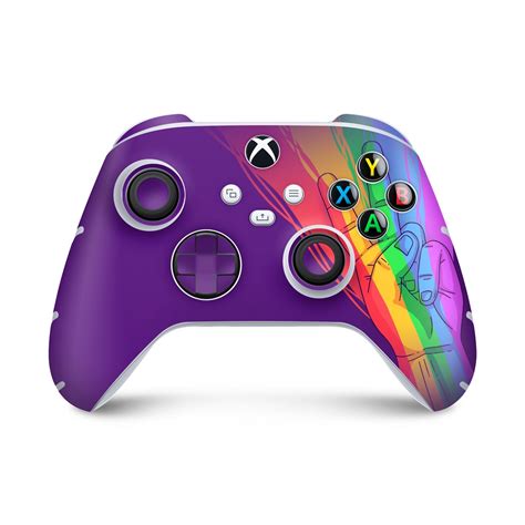 Skin Xbox Series S X Controle Adesivo Rainbow Colors Colorido