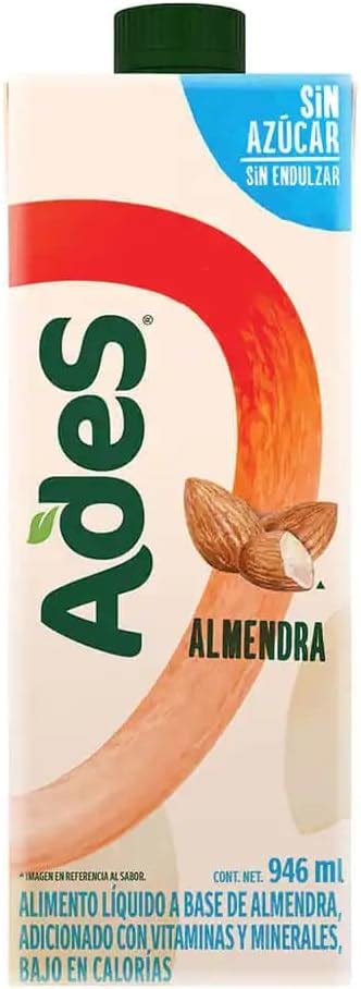 Ades Almendra Natural Sin Az Car Ml Paquete De