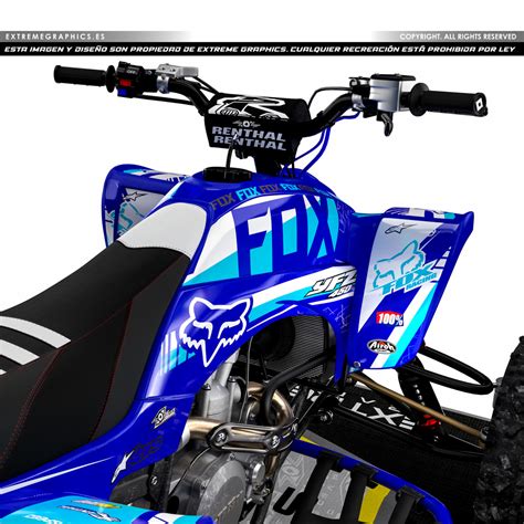 Adhesivos Quad Yamaha Yfz Fox Turquesa Extremegraphics Es