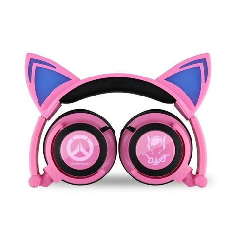 Cute Cat Ear Headphone Anime Overwatch Dva Headset Game Cosplay Props