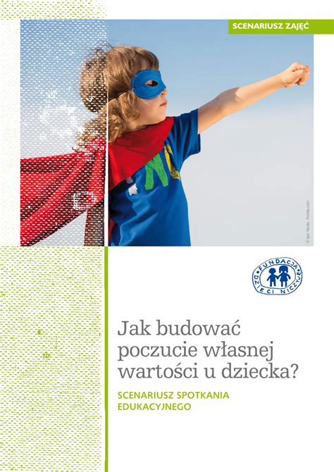 Pdf Jak Budowa Poczucie W Asnej Warto Ci U Dziecka Kt Rej