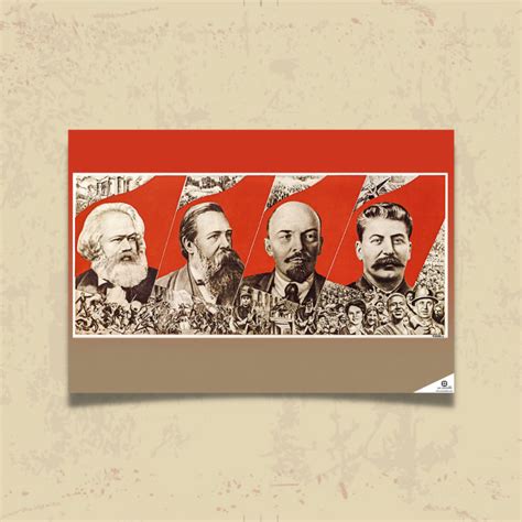 Poster Marx Engels Len N Stal N Sovyet Poster Ku E Ka I