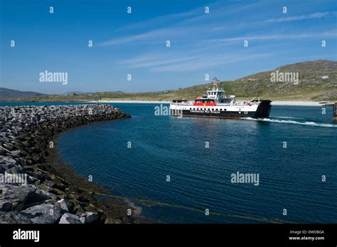 The Caledonian Macbrayne Ferry The Loch Alainn Leaving The Island Of