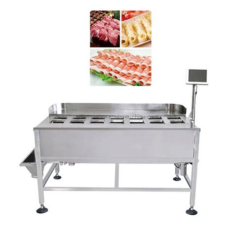 12 Head Manual Weigher Machine For Weighing Seafood Raw Meat Packing