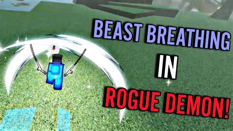 TRYING OUT INOSUKE BEAST BREATHING DESTROYING TEAMERS IN ROGUE DEMON