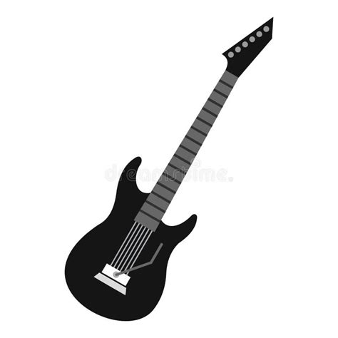 Icono De La Guitarra El Ctrica Estilo Plano Ilustraci N Del Vector