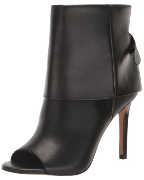 Vince Camuto Amesha Open Toe Bootie Ankle Boot In Black Lyst