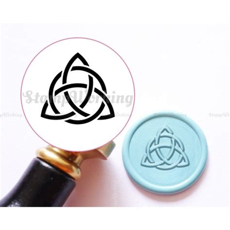 Celtic Knot Wax Seal Stamp Celtic Triangle Sealing Wax Stamp Etsy