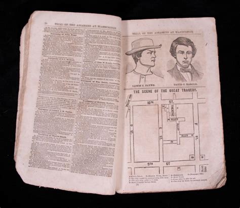 Lot Rare Transcript Of Lincoln Assassins Trial Published Within A