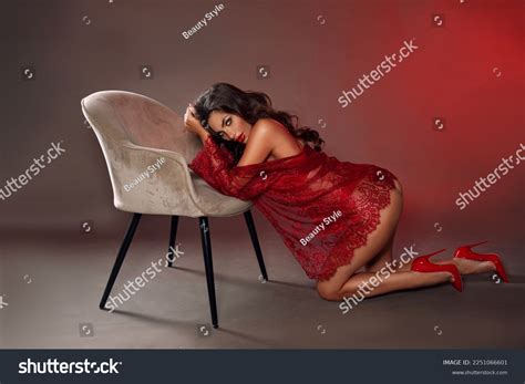 Sexy Brunette Woman Long Wavy Hair Stock Photo Shutterstock