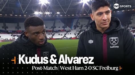 Mohammed Kudus Edson Alvarez React After West Ham Seal UEL Last 16