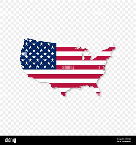 united states of america map and flag, vector Stock Vector Image & Art ...